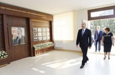 Ilham Aliyev views newly-renovated secondary school in Sabail district (PHOTO)