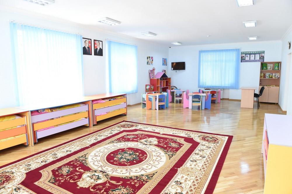 First VP Mehriban Aliyeva views renovated nursery-kindergarten in Baku