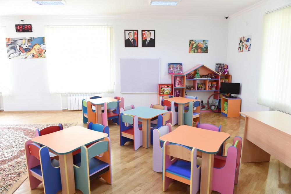 First VP Mehriban Aliyeva views renovated nursery-kindergarten in Baku