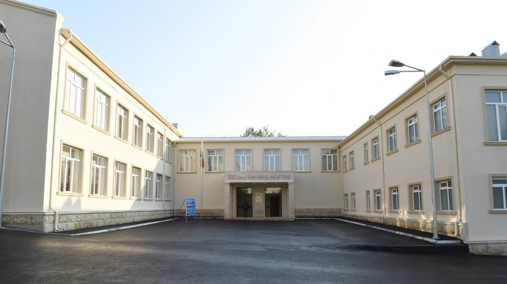Ilham Aliyev views overhauled school in Baku’s Sabayil District  (PHOTO)