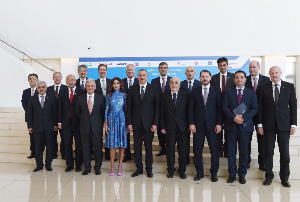 Ilham Aliyev with spouse attend signing ceremony of new ACG contract (PHOTO)