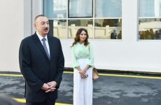 Ilham Aliyev with spouse inaugurate new building of school-lyceum in Baku (PHOTO)