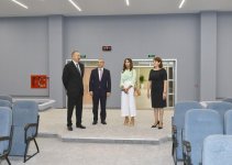 Ilham Aliyev with spouse inaugurate new building of school-lyceum in Baku (PHOTO)