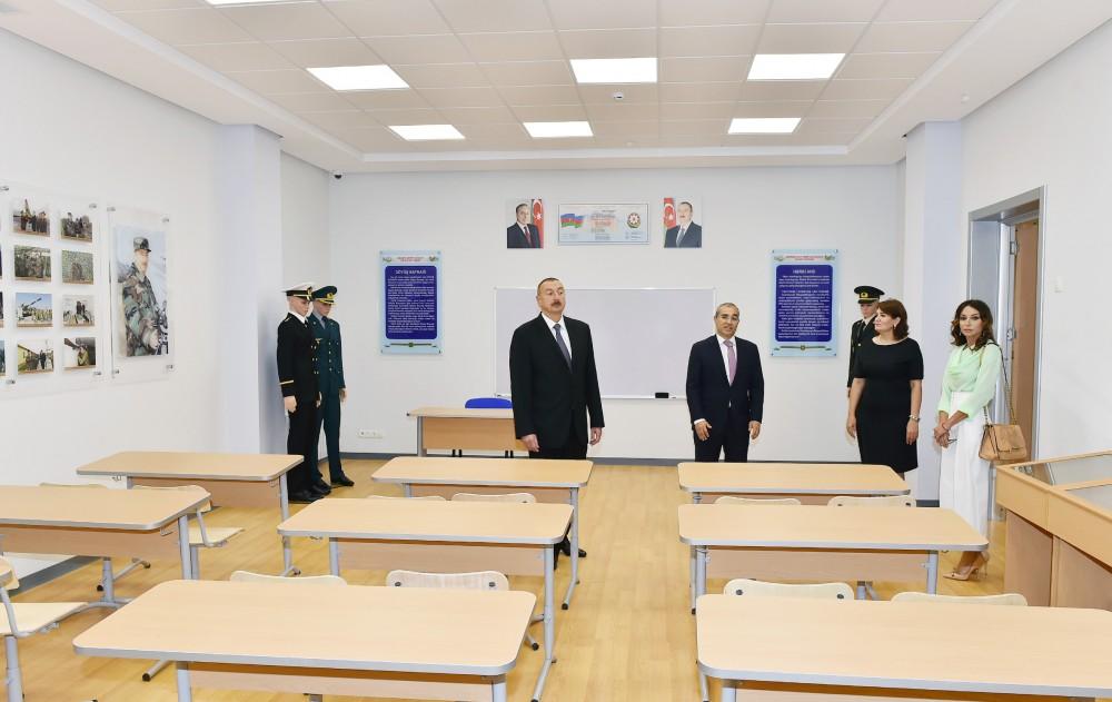 Ilham Aliyev with spouse inaugurate new building of school-lyceum in Baku (PHOTO)