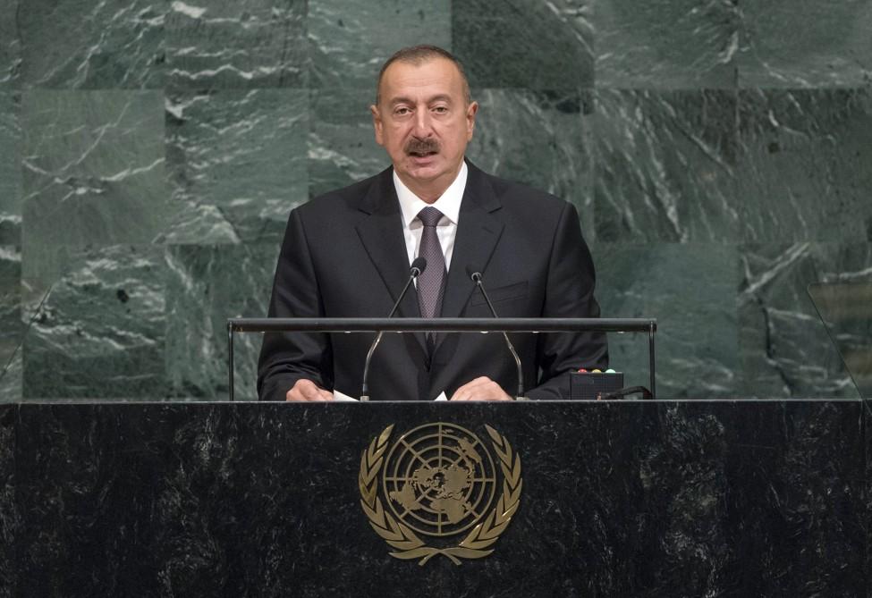 Ilham Aliyev, his spouse attend opening of 72nd Session of UN General Assembly (PHOTO)