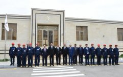 Azerbaijani president attends opening of Garagashli substation in Salyan (PHOTO)