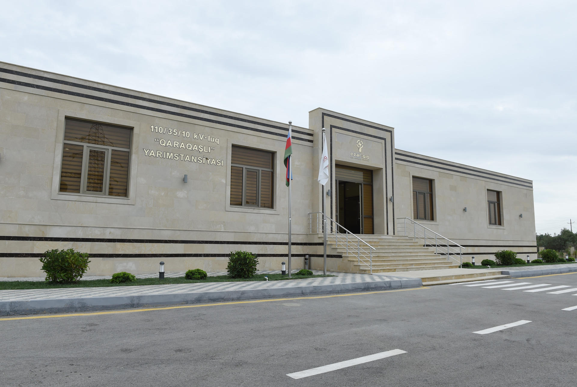 Azerbaijani president attends opening of Garagashli substation in Salyan (PHOTO)