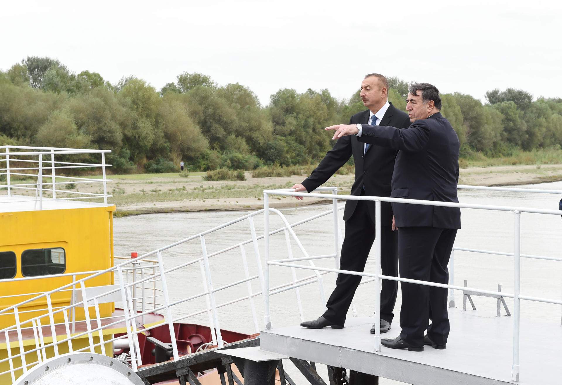 President Aliyev attends ceremony to supply water to cultivated lands of Neftchala district (PHOTO)