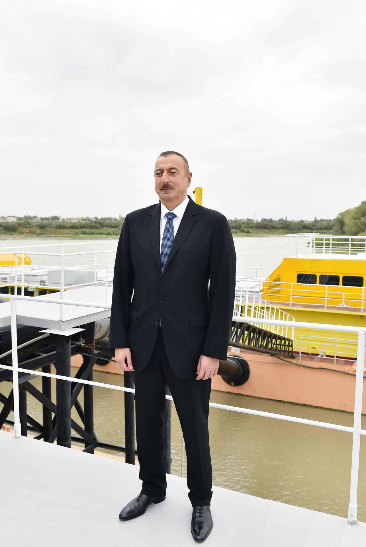 President Aliyev attends ceremony to supply water to cultivated lands of Neftchala district (PHOTO)