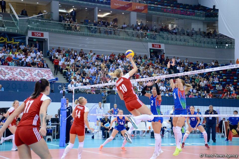 Azerbaijan’s national volleyball team faces Poland squad (PHOTO)