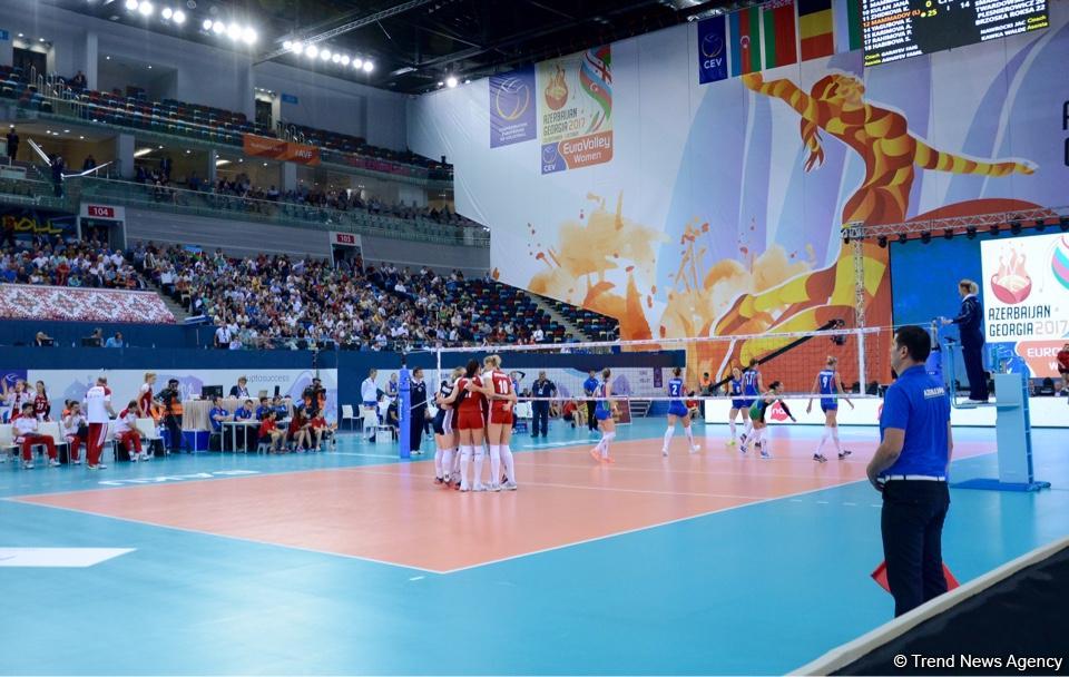 Azerbaijan’s national volleyball team faces Poland squad (PHOTO)