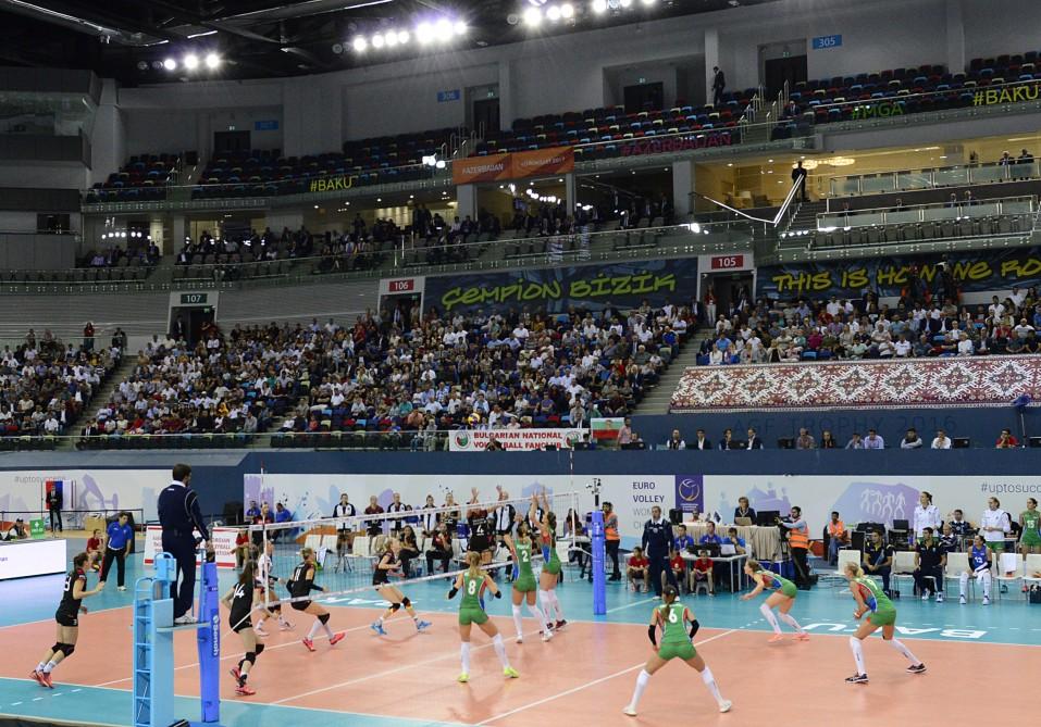 Ilham Aliyev watched Azerbaijan-Germany volleyball match (PHOTO)