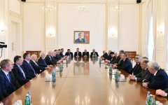 Ilham Aliyev receives heads of European Olympic Committees, int’l sports organizations (PHOTO)