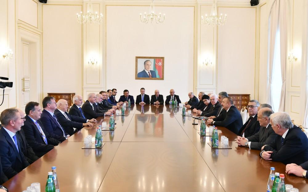 Ilham Aliyev receives heads of European Olympic Committees, int’l sports organizations (PHOTO)