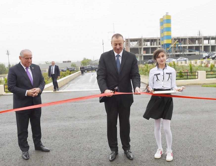 Ilham Aliyev launches water supply project in Shamakhi (PHOTO)