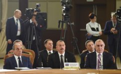 Ilham Aliyev takes part in CIS Heads of State Council's session in expanded format in Sochi (PHOTO)