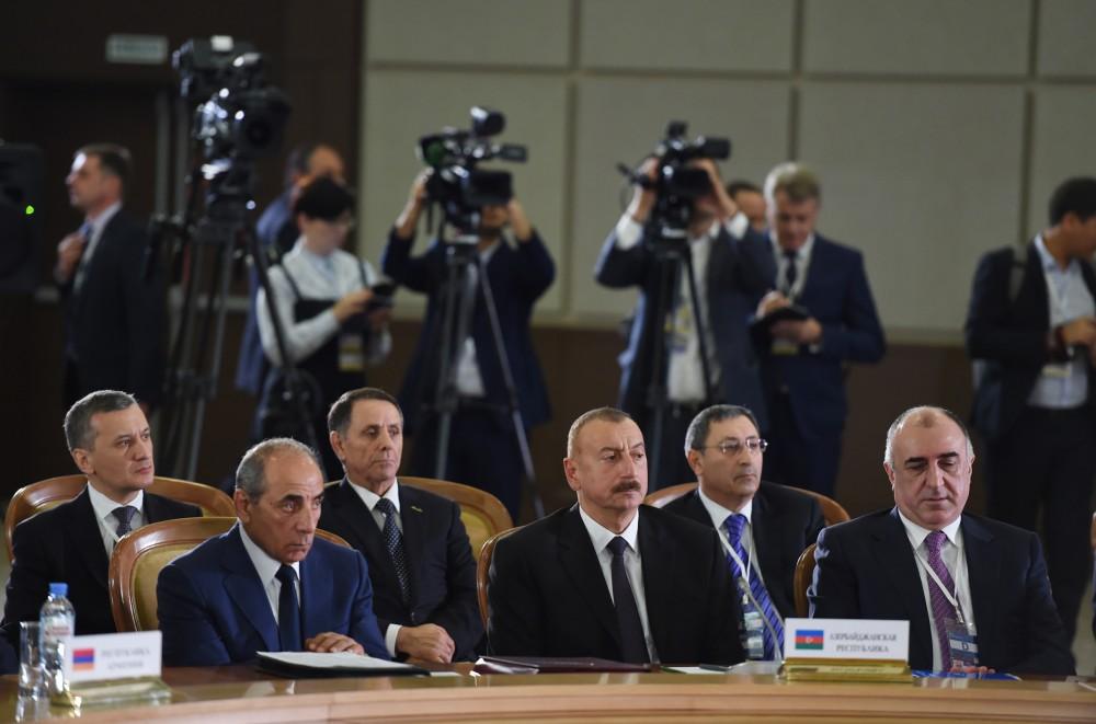 Ilham Aliyev takes part in CIS Heads of State Council's session in expanded format in Sochi (PHOTO)