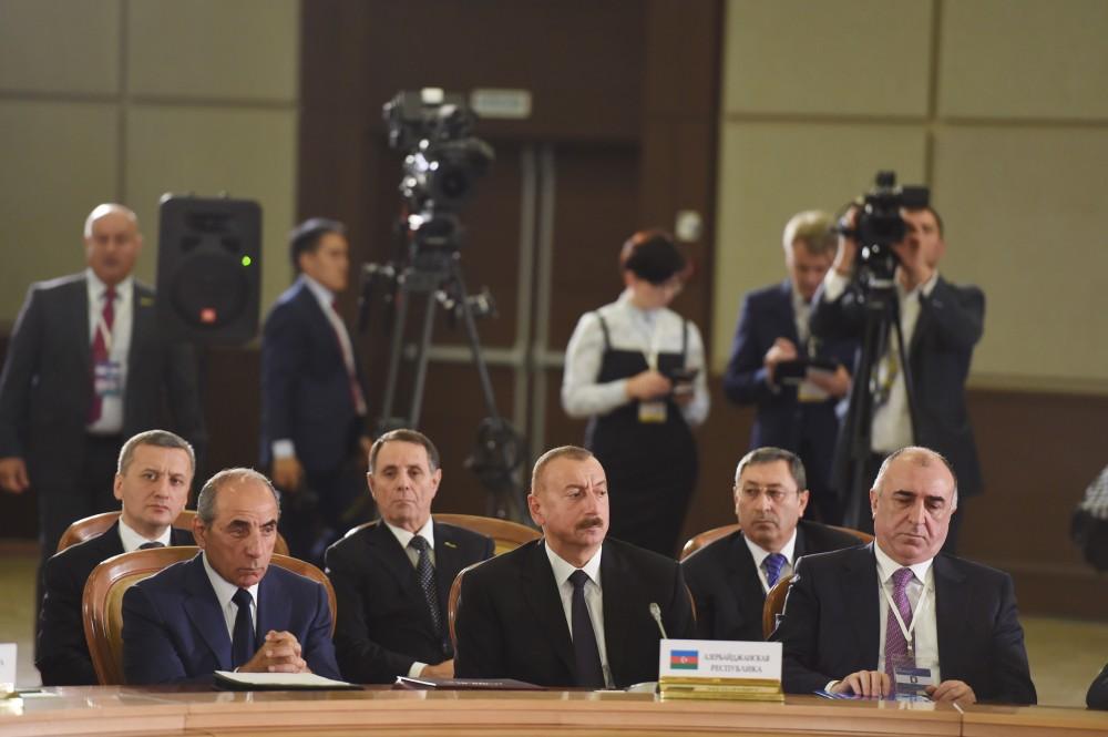 Ilham Aliyev takes part in CIS Heads of State Council's session in expanded format in Sochi (PHOTO)