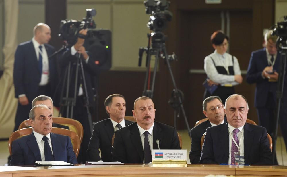 Ilham Aliyev takes part in CIS Heads of State Council's session in expanded format in Sochi (PHOTO)