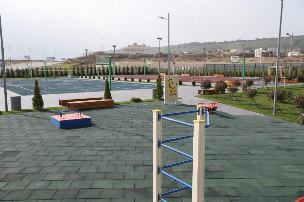 President Aliyev views newly-built sports, recreation park in Baku (PHOTO)