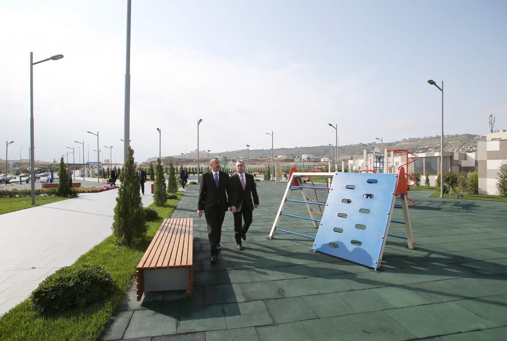 President Aliyev views newly-built sports, recreation park in Baku (PHOTO)