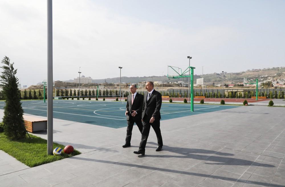 President Aliyev views newly-built sports, recreation park in Baku (PHOTO)