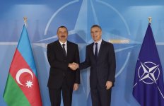 Ilham Aliyev meets NATO Sec-Gen in Brussels (PHOTO)