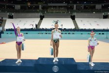 Rhythmic & aerobic gymnasts continue performances in Baku (PHOTO)
