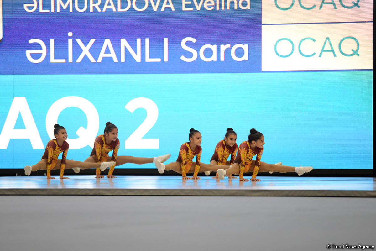 Rhythmic & aerobic gymnasts continue performances in Baku (PHOTO)