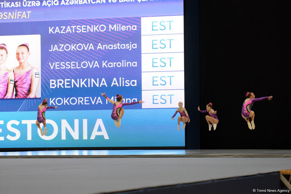 Rhythmic & aerobic gymnasts continue performances in Baku (PHOTO)