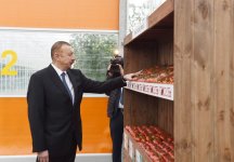 President Aliyev views work carried out in "Baku Agropark" in Zira settlement (PHOTO)
