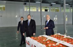 President Aliyev views work carried out in "Baku Agropark" in Zira settlement (PHOTO)
