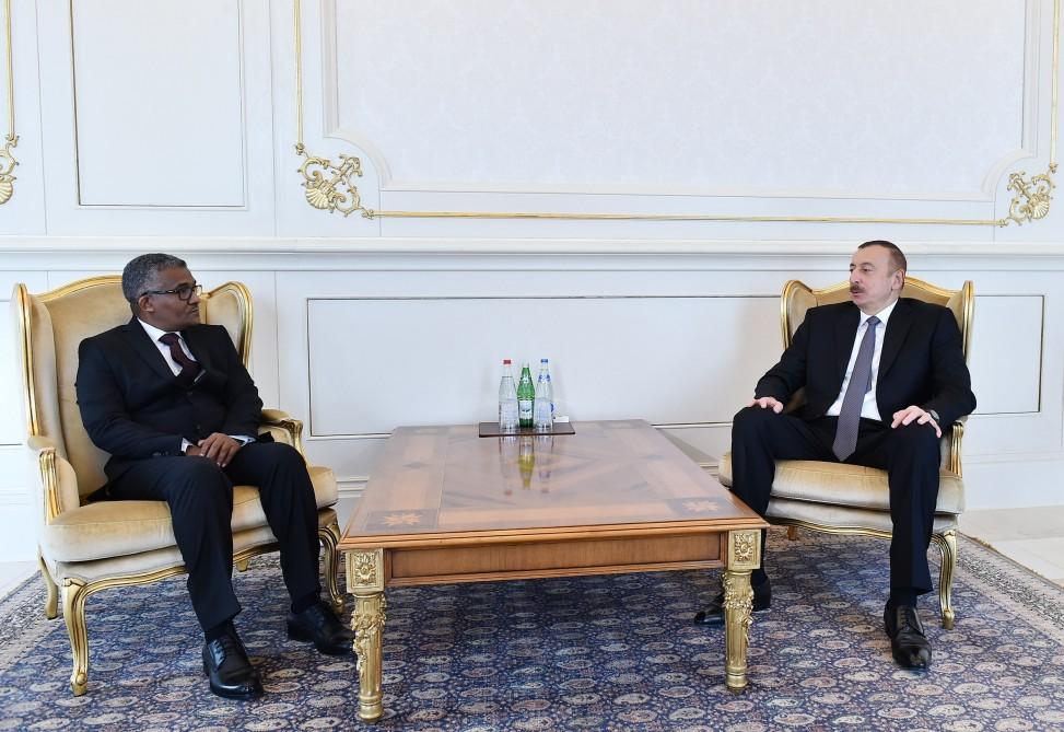 President Aliyev receives credentials of incoming Sudanese ambassador (PHOTO)