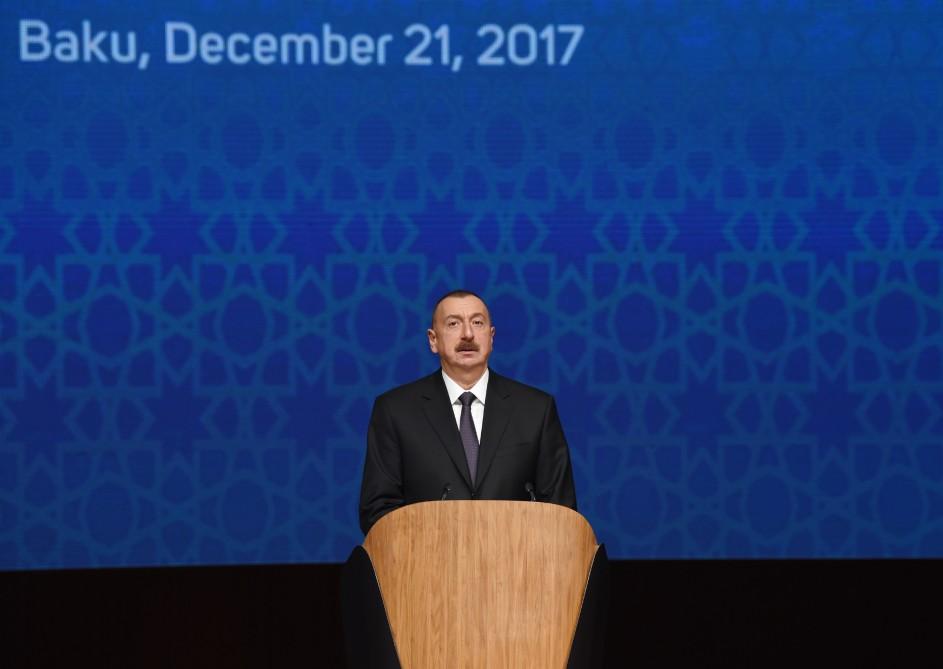 President Aliyev attends int’l conference dedicated to Year of Islamic Solidarity (PHOTO)