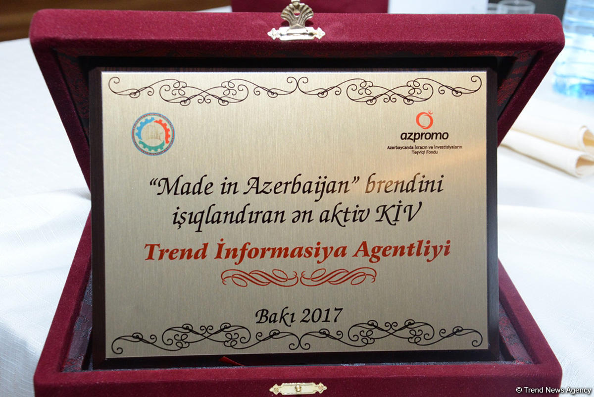 Azerbaijan’s Economy Ministry awards Trend News Agency (PHOTO)