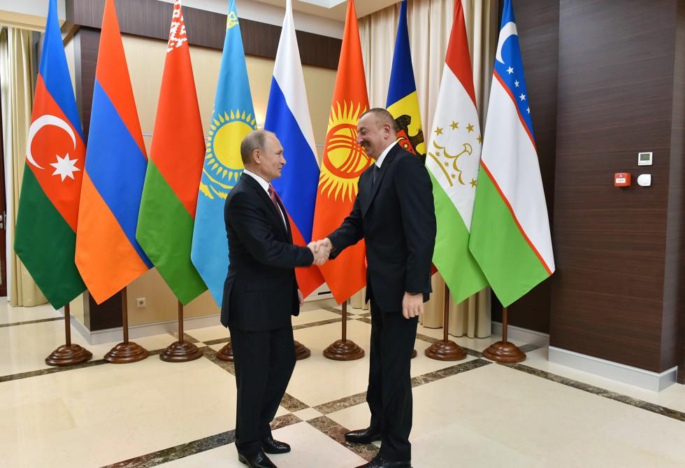Ilham Aliyev attends CIS informal meeting in Moscow (PHOTO)