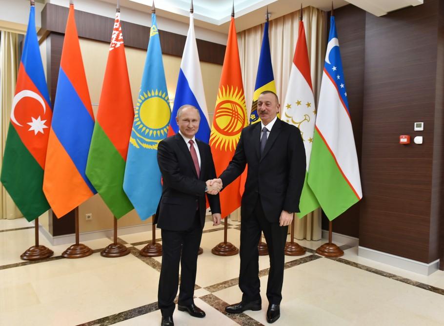 Ilham Aliyev attends CIS informal meeting in Moscow (PHOTO)