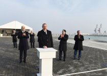 Ilham Aliyev attends opening of RO-RO terminal at Port of Baku (PHOTO)