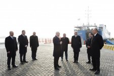 Ilham Aliyev attends opening of RO-RO terminal at Port of Baku (PHOTO)