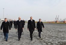 Ilham Aliyev attends opening of RO-RO terminal at Port of Baku (PHOTO)