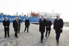 Ilham Aliyev attends opening of RO-RO terminal at Port of Baku (PHOTO)
