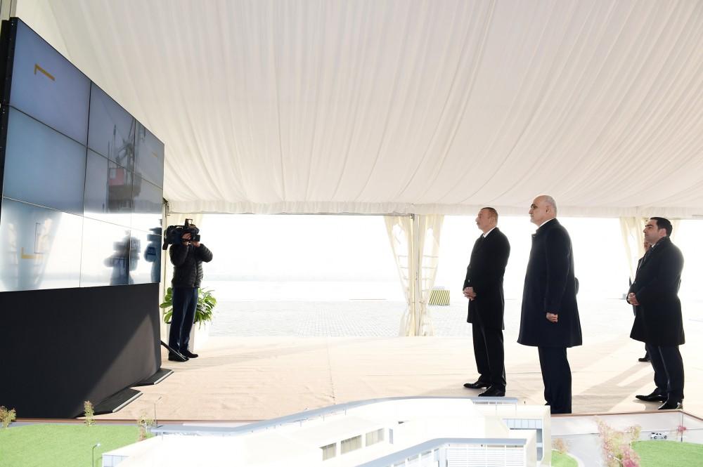 Ilham Aliyev attends opening of RO-RO terminal at Port of Baku (PHOTO)