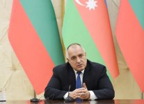 Azerbaijani president, Bulgarian PM make press statements (PHOTO)