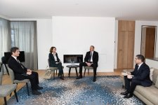 Ilham Aliyev meets with Deputy CEO of SUEZ GROUP in Davos (PHOTO)