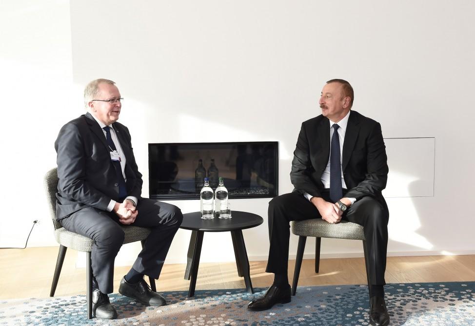 President Aliyev meets with Statoil CEO (PHOTO)