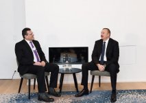 Ilham Aliyev meets European Commission VP  in Davos (PHOTO)