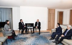 Ilham Aliyev meets European Commission VP  in Davos (PHOTO)