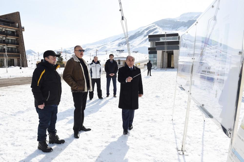 Ilham Aliyev views plans to develop Shahdagh tourism complex (PHOTO)