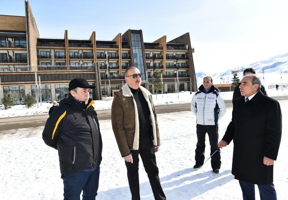 Ilham Aliyev views plans to develop Shahdagh tourism complex (PHOTO)
