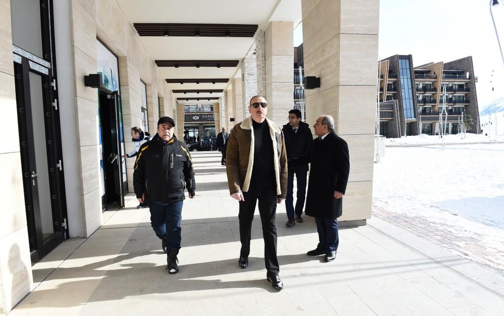 Ilham Aliyev views plans to develop Shahdagh tourism complex (PHOTO)